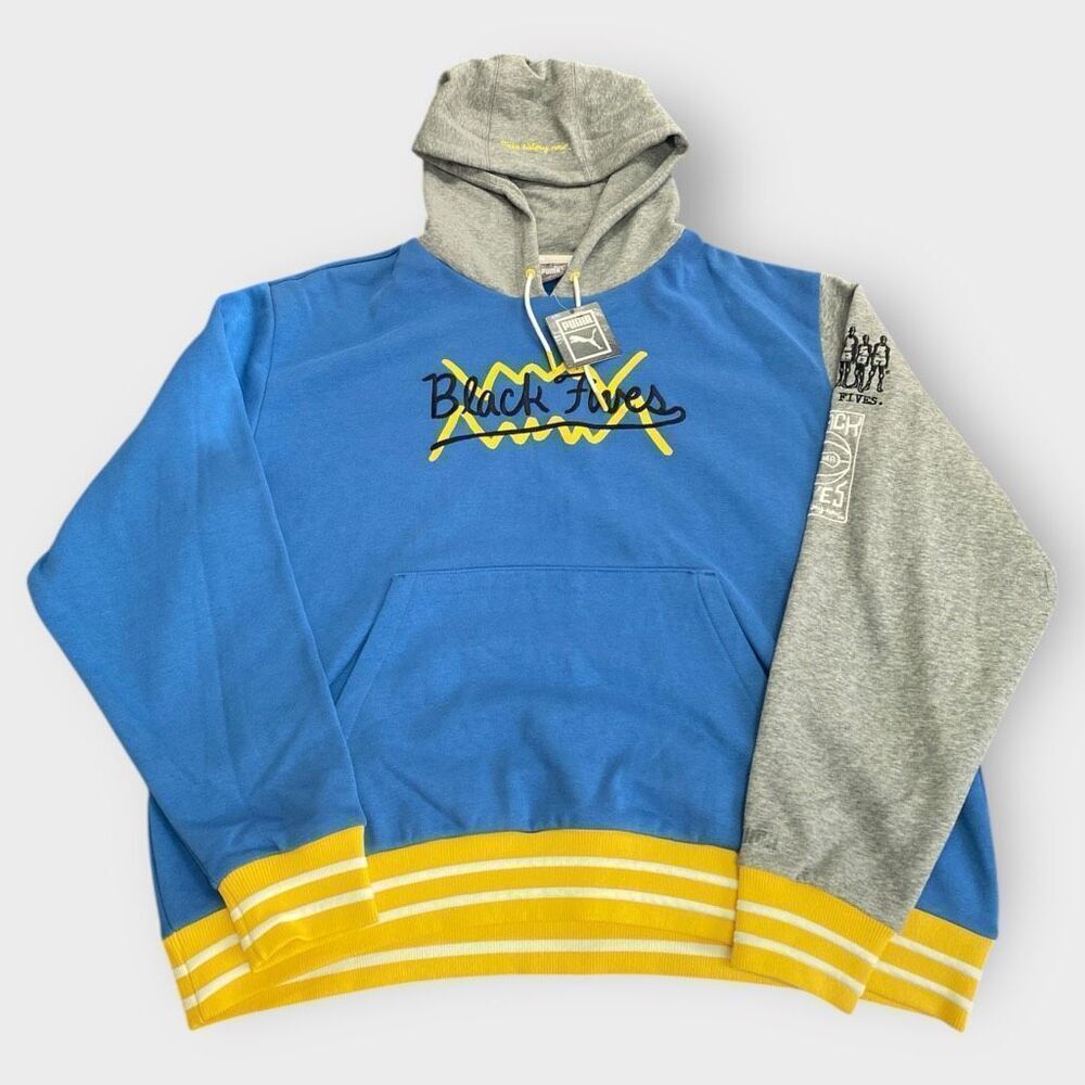 Puma X Hoodie Black Fives "Make History Now" Star Sapphire Hoodie Mens size XL